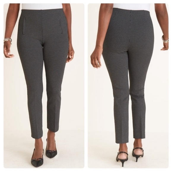 NWT Chicos Pant Trouser So Slimming 360 Juliet Full Length Graphite Heather Grey - Picture 1 of 10